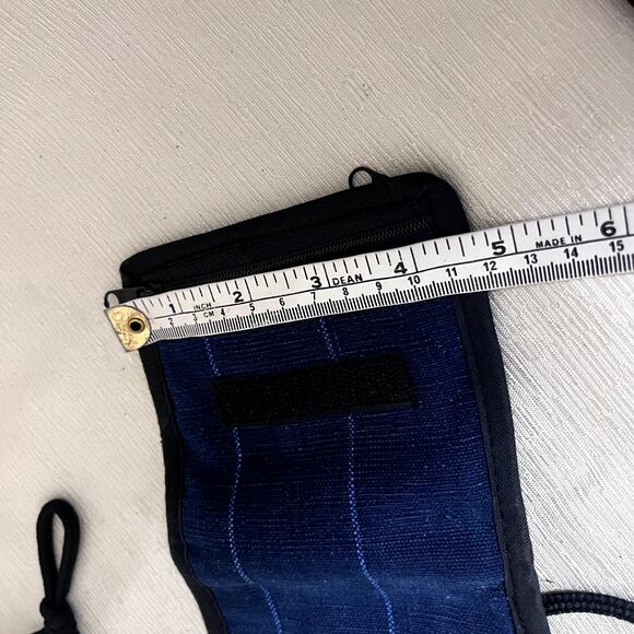 Mini Handmade Navy blue crossbody bag purse Guatemala woven wallet - Picture 8 of 8